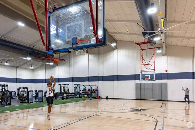 Hilltop Green residents enjoy working out at the YMCA nearby.