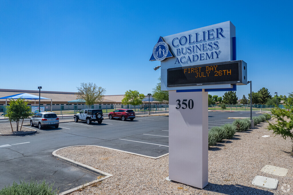 Gateway of Learning: Monument Sign Welcomes You to Collier Elementary in Avondale.