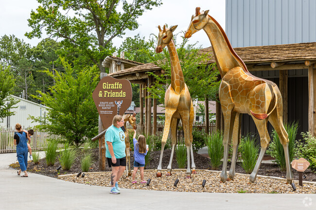 The statues are nice, but come see the real thing at the Topeka Zoo.