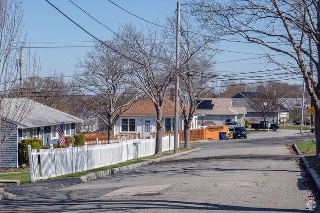 The Sandy Beach neighborhood is known for quiet residential streets and modest houses.