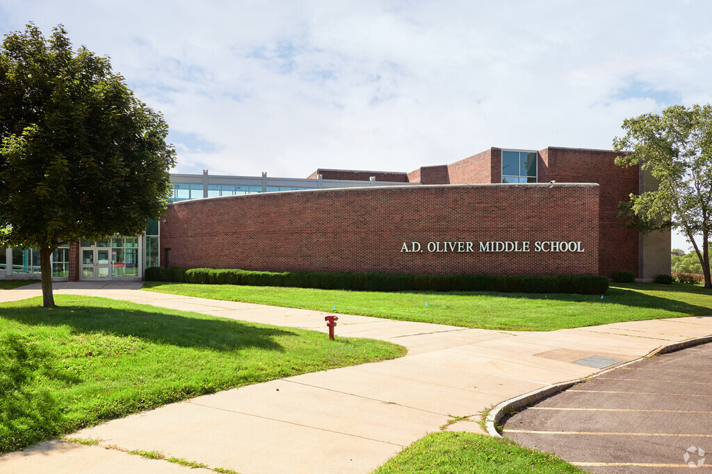 Entrance to A.D. Oliver Middle School.