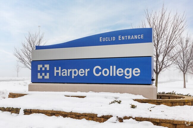 Harper College provides post-secondary education and offers over 100 degree programs.