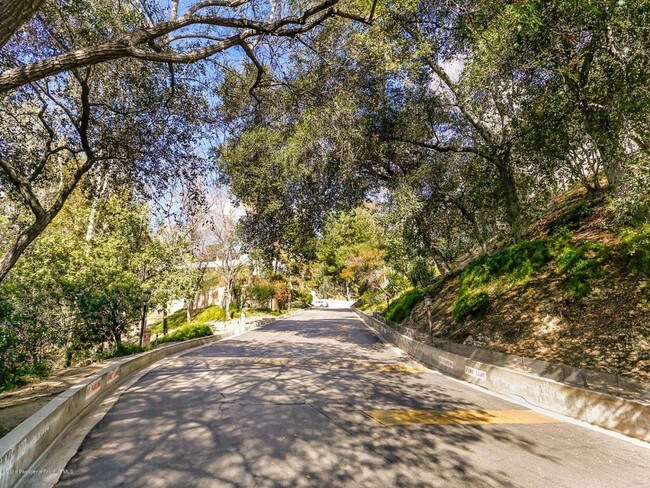 Driveway inside complex