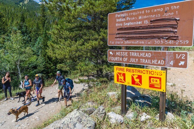 The Hessie Trail is a hiking trail that takes hikers deep into the Indian Peaks Wilderness.