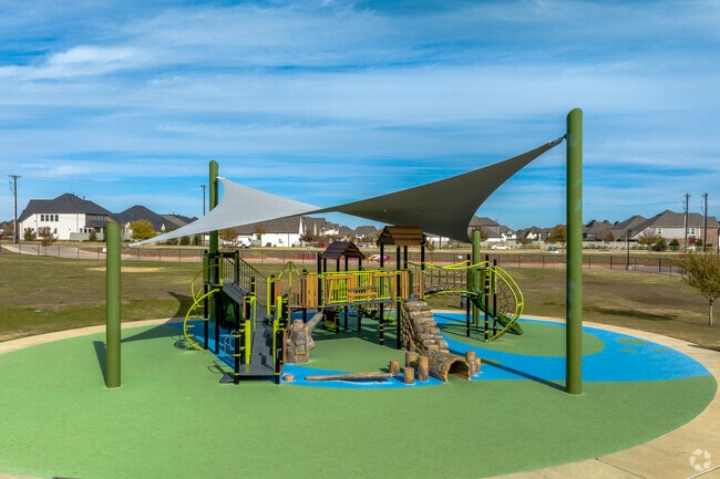 Argyle West has covered playgrounds keep student cool during the warmer months.