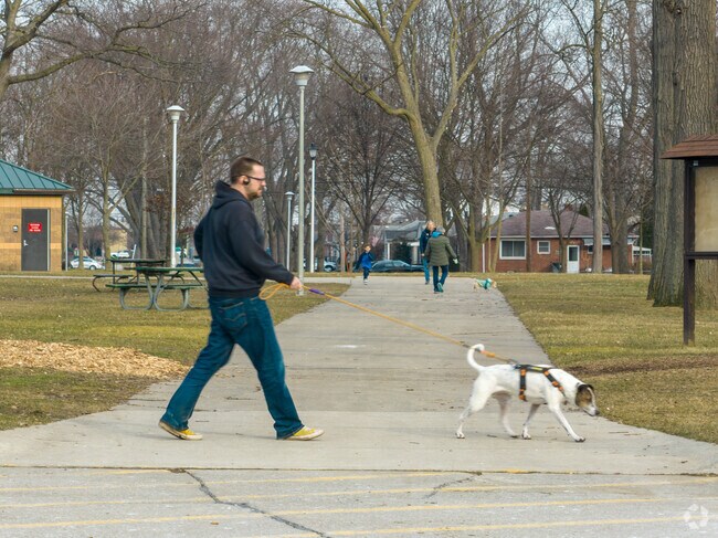 Springtime in Clawson City Park is lively.