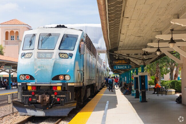 The Tri-Rail near Downtown West Palm Beach, FL keeps residents connected and on the move.