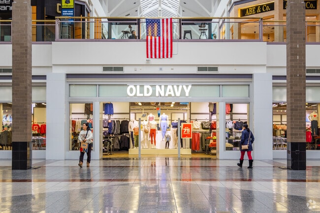 Retail options in Lincolnwood Mall include popular brands like Old Navy.