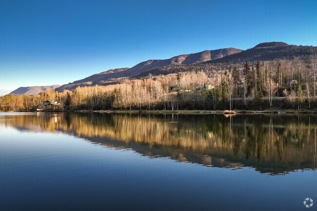 Lower Fire Lake features scenic homes with lake views in Eagle River.