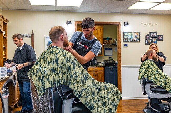 Many Mapleville residents enjoy haircuts from Pete's Barber Shop.