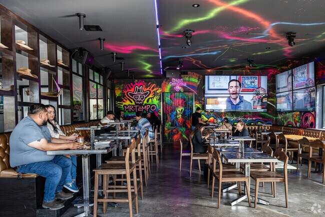 Mr Temp Cantina is a popular place for lunch and happy hour in Whittier College, Whittier
