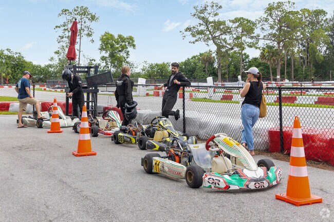 Piquet Racing in Loxahatchee Groves has go-kart racing and paintball.
