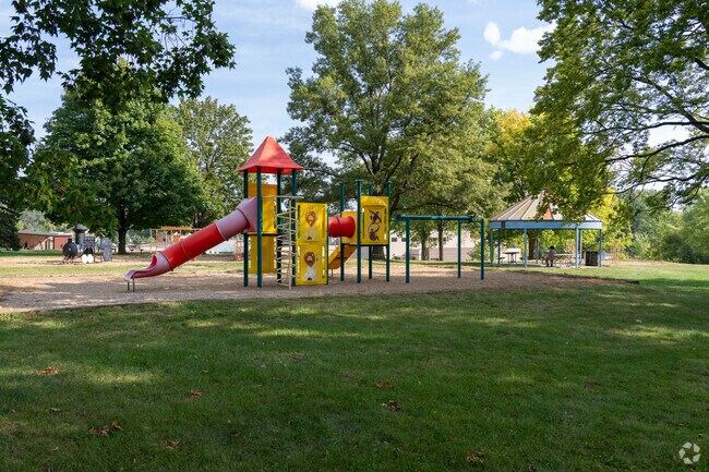 The kids' playground at Morris Park in Waterloo is ideal for family fun.