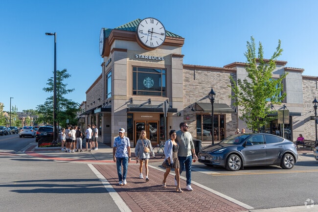 Naperville residents visit the shops on Jefferson St. in Downtown Naperville.