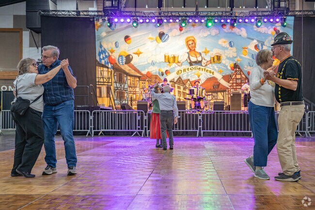 Find a partner and join on the dance floor during Oktoberfest NW.