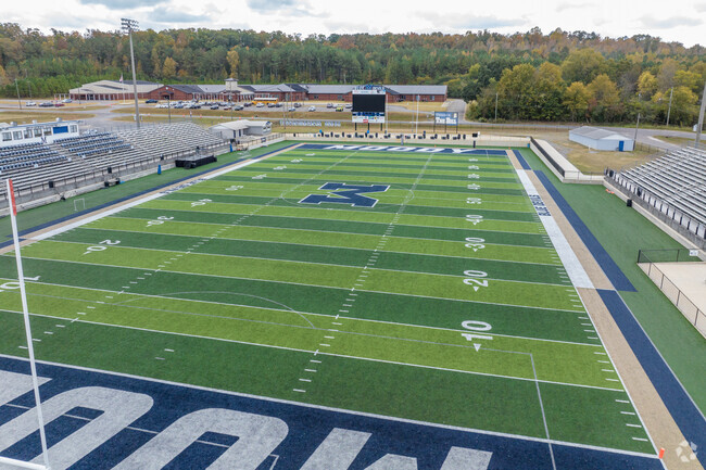 Moody Middle School has a great view of the football field.