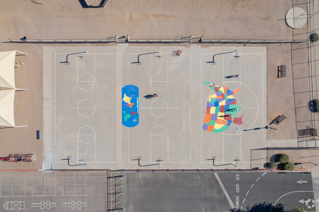 Mesa's Madison Elementary offers multiple basketball courts.