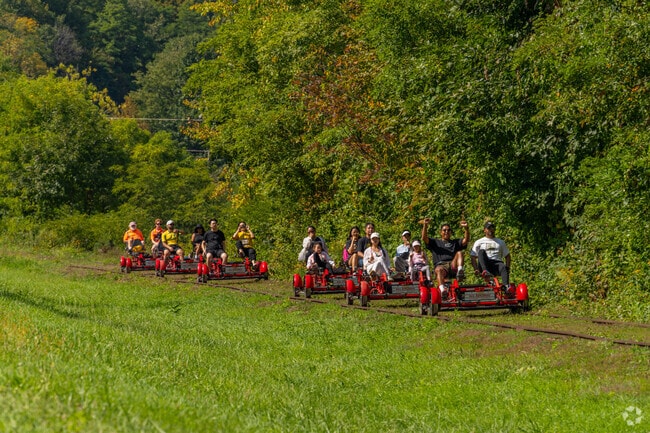 Residents of Clintondale can take a ride along the Rail Explorers trail.