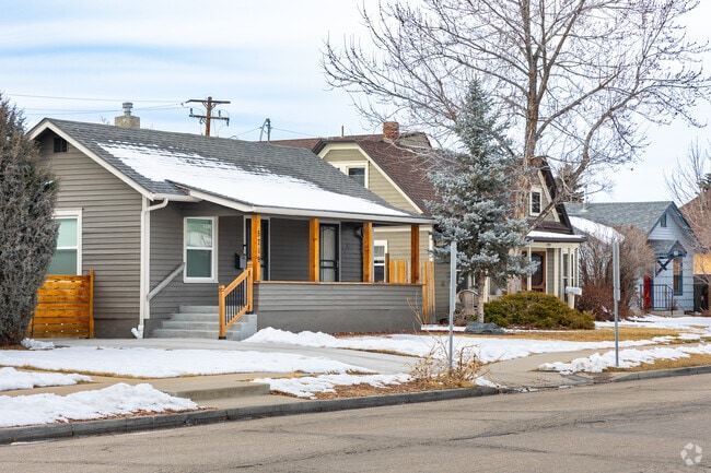 Rows of historic bungalows and craftsmen houses line the streets of Olde Town Arvada.