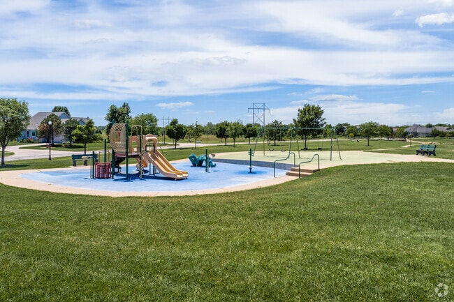 Kids in Sawmill Creek can climb on the playground at the nearby Bel Aire Central Park.