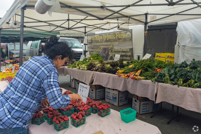 Fresh produce brought into the Farmers' Markets in Pacific Grove, California.