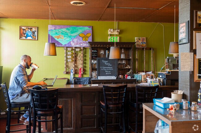 World Ground Cafe is a great place to get work done near the the Allendale neighborhood.