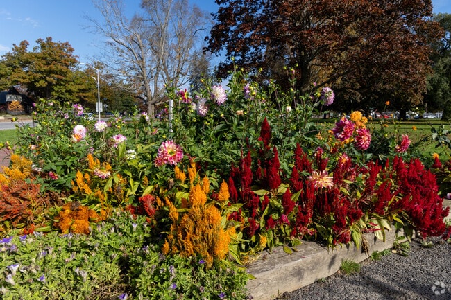 Flower beds are nice additions to the Parkside neighborhood.