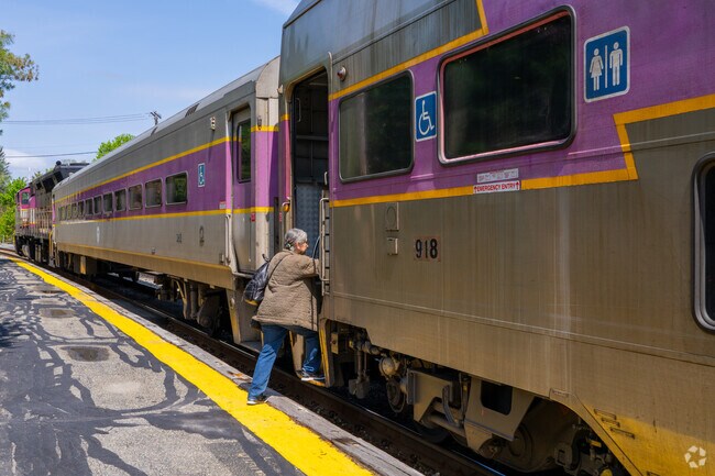 The commuter rail station at Concord has regular routes, getting riders to Boston in about 45 minutes.