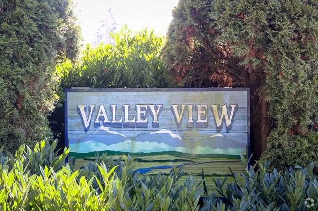 Valley View signage welcomes you to the neighborhood.