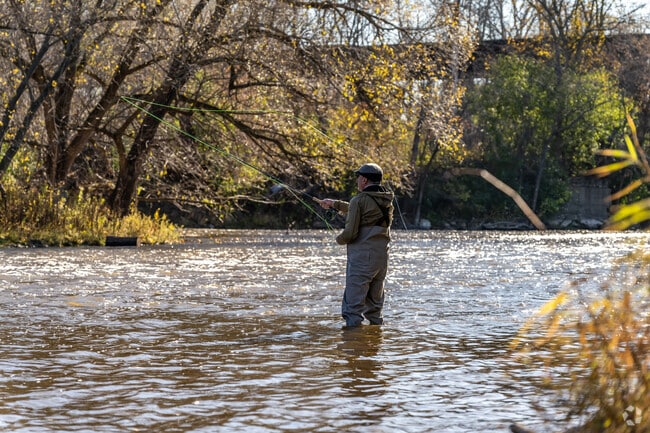 Kletzsch residents appreciate nature while fishing in the Milwaukee River.