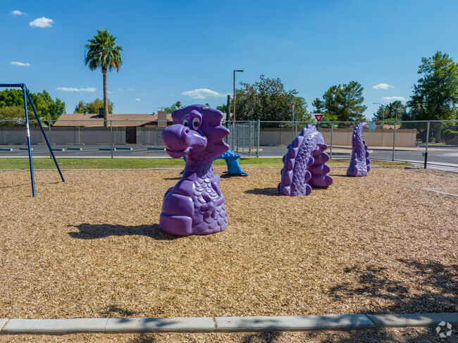 Enjoy the Acacia Elementary School dragon at the playground.