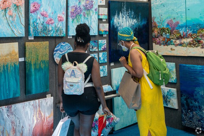 Lazy Daze Arts & Crafts Festival in downtown Cary has a variety of art from over 300 artist.