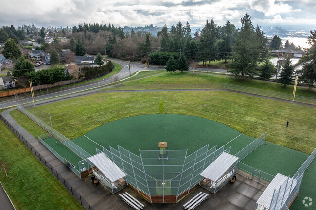 Browns Point Elementary School baseball field.