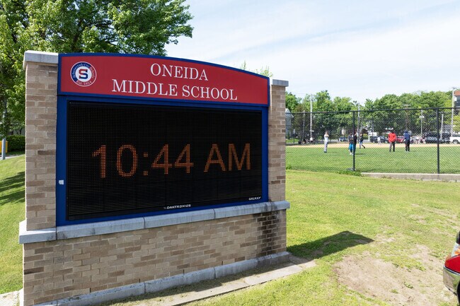 Oneida Middle School serves the grades of 6-8 in the Hamilton Hill area.