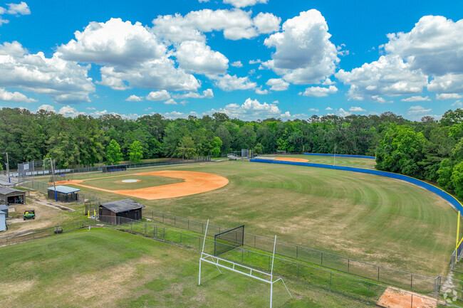 Hernando Christian Academy has a baseball field located behind the school.