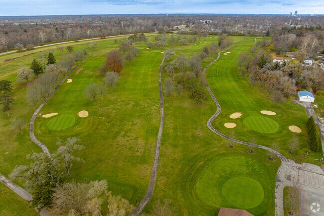 An overhead view of Fort Wayne's Donald Ross Golf Club.