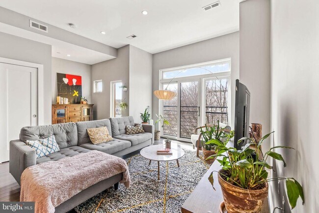 Another way to stage living room. Large closet & an alcove for extra storage, or as a cozy nook