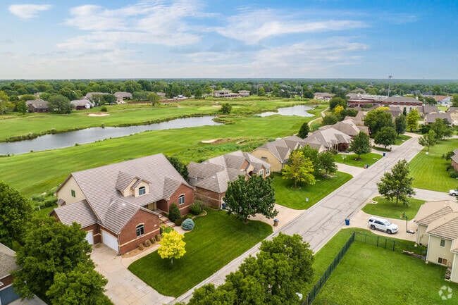 Many of the Andover homes back up to a few different golf courses.
