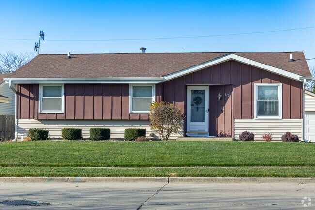 Cute two toned ranch homes are found in the Stocker neighborhood.