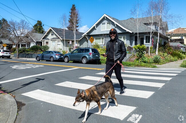Residents love walking their dogs though the peaceful neighborhood of Fairview Park.