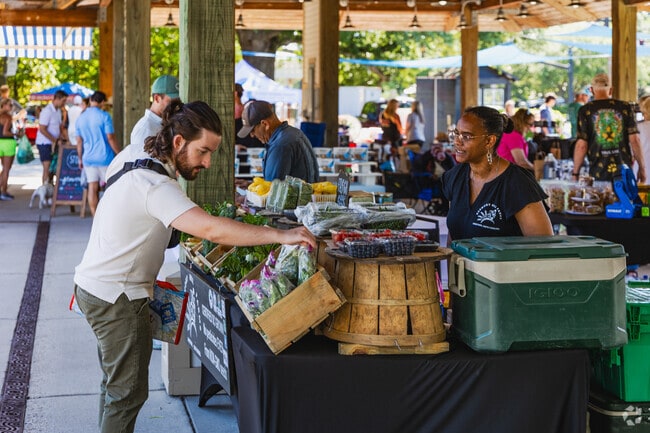 Mount Pleasant Farmers Market is a popular event to shop for local goods.