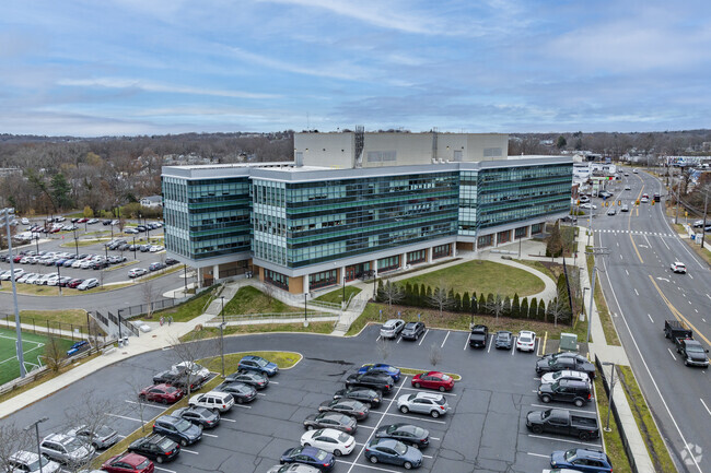 The Engineering & Science University Magnet School at 500 Boston Post Road in West Haven, CT.