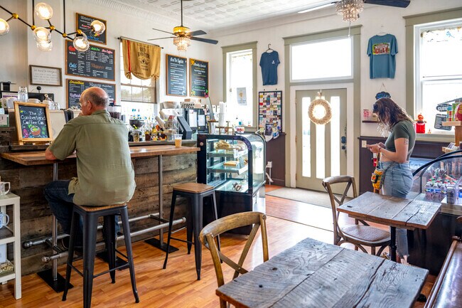 The Cumberland Coffee Co. is the only cafe in town, come for the hot and cold drinks plus the cozy atmosphere.