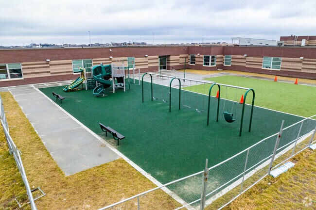 Ashbury Elementary School students enjoy an outdoor learing environment.