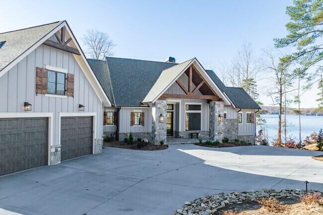 Six Mile homes on the shorelines of Lake Keowee are largely custom built for residents.