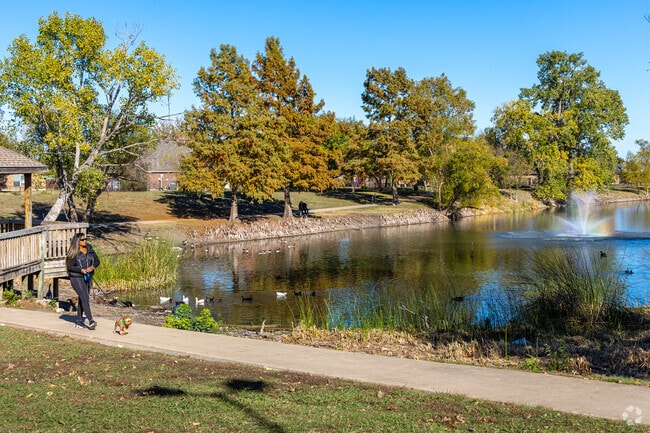 Take a stroll along the half-mile walking trail at City Lake Park in Royse City.