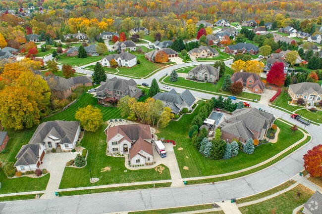 Many communities of new-build American-style homes fill Pittsboro.