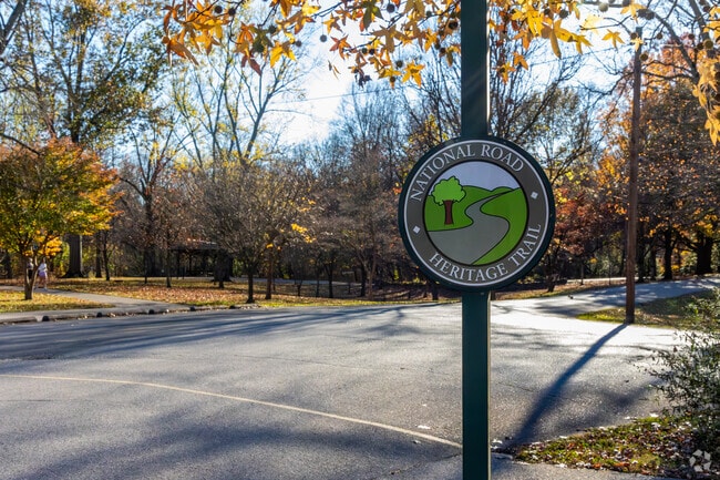 Terre Haute residents can jog along the National Road Heritage Trail, a six mile paved trail.