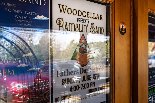 Check out live music at The Woodcellar Bar & Grill in Soda Creek.