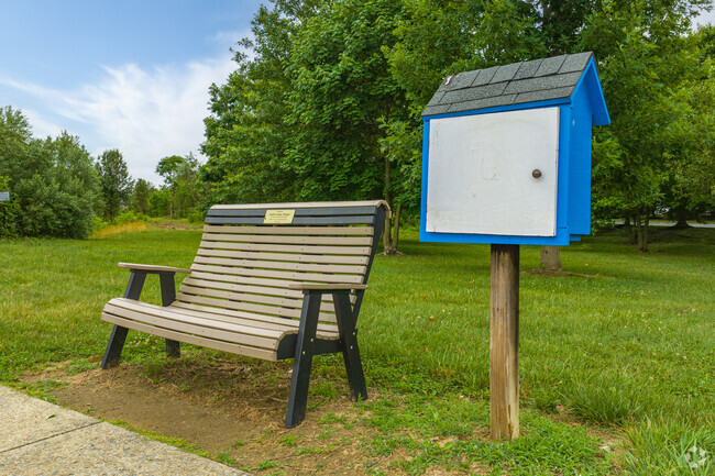 Students at Olive B. Loss Elementary can find a new book at the little free library on site.